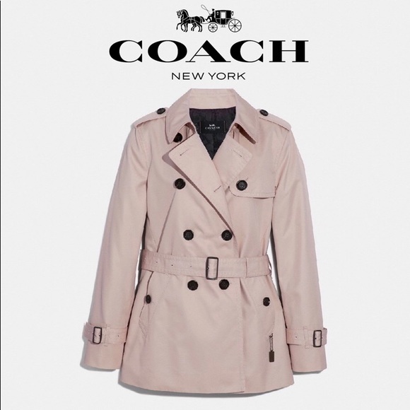 Nwt Coach Quartz Colored Short Trench 